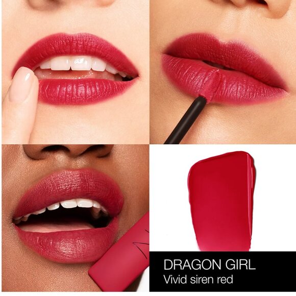 NARS Air Matte Lip Color Liquid Lipstick~DRAGON GIRL (Vivid Siren Red) NIB 7.5ml - Picture 4 of 14